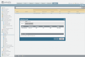 Palo Alto Syslog Server Profile Configuration